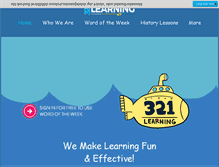 Tablet Screenshot of 321learning.com